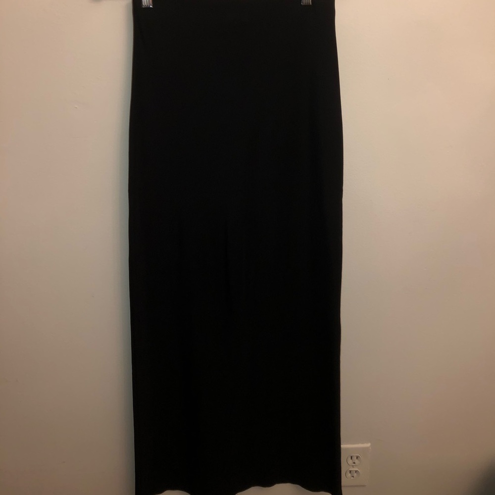 Black long maxi skirt